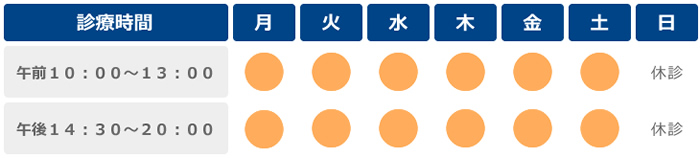 診療時間表
